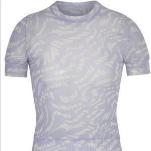 SKIMS SUMMER MESH T-SHIRT | LILAC SWIRL